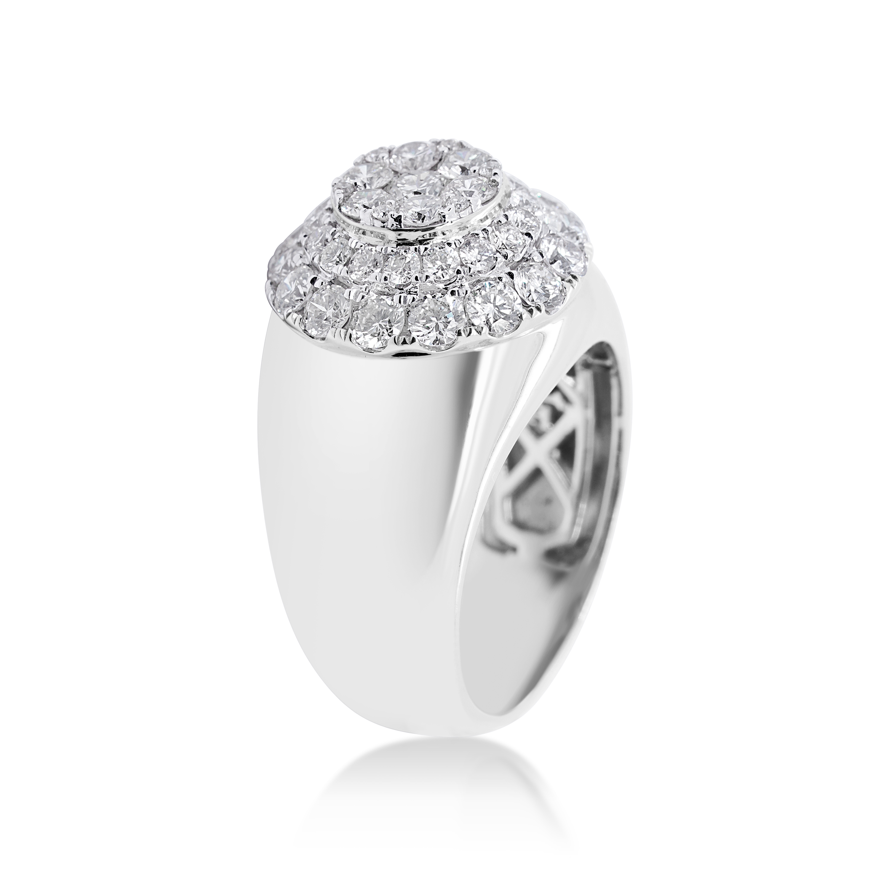 Diamond Ring 2.90 ct. 14K White Gold